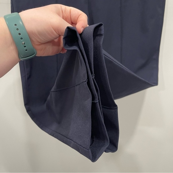 Marithe Francois Girbaud Logo Waistband Navy Straight Leg Trouser Pants Size 32 - Picture 4 of 8